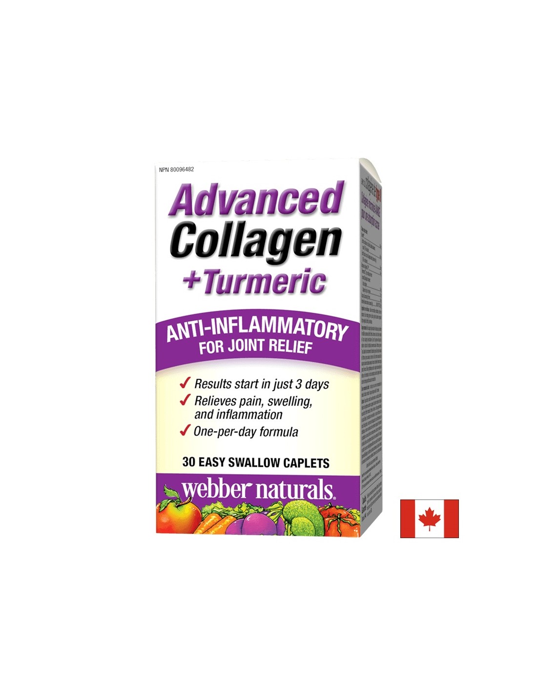 Advanced Collagen + Turmeric / Колаген и куркума за здравето на ставите, 30 мини капсули <tc>Webber Naturals</tc>
