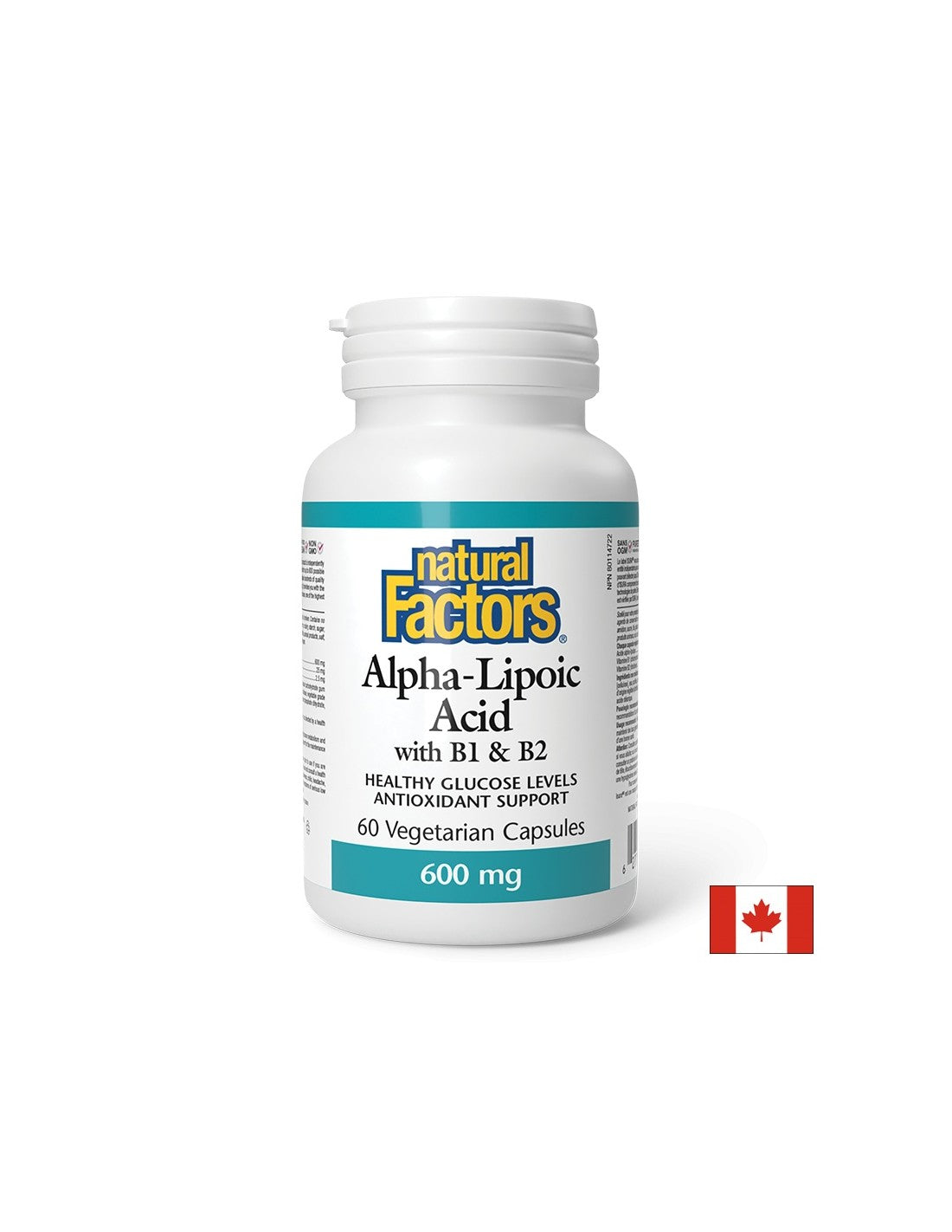 Алфа липоева киселина 600 mg с B1 & B2 - 60 капсули
