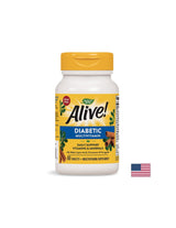 Мултивитамини за диабетици Пълна храна <tc>Alive</tc>! - <tc>Alive</tc>! Мултивитамини за диабетици, 60 таблетки Nature's Way