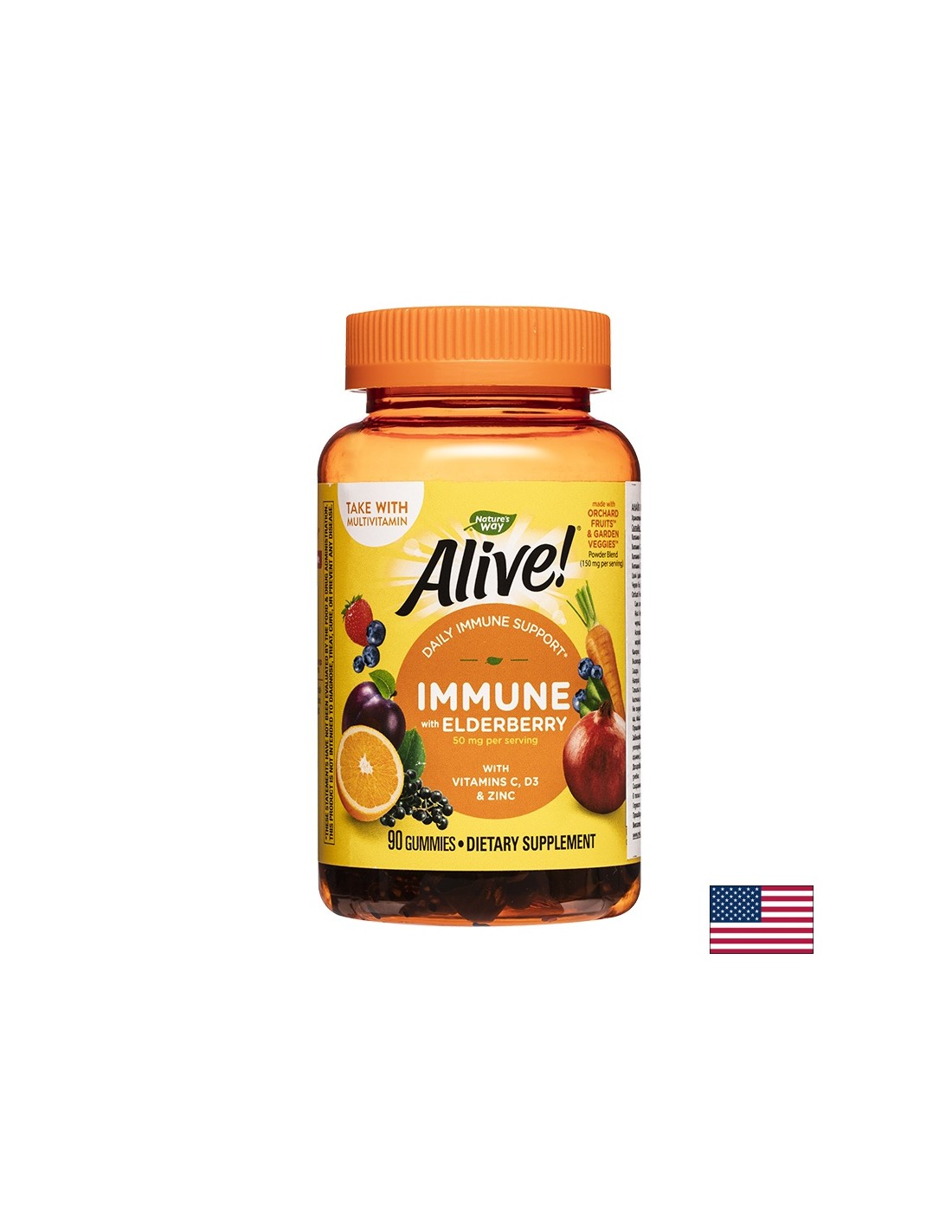 <tc>Alive</tc>! Имунни дъвки/ <tc>Alive</tc>! Имунна защита х 90 желирани таблетки Nature's Way