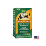<tc>Alive</tc>!® Max6 Мултивитамини с максимална ефективност (без желязо) <tc>Alive</tc>! / Мултивитамини максимална сила (без добавено желязо), 90 капсули Nature's Way