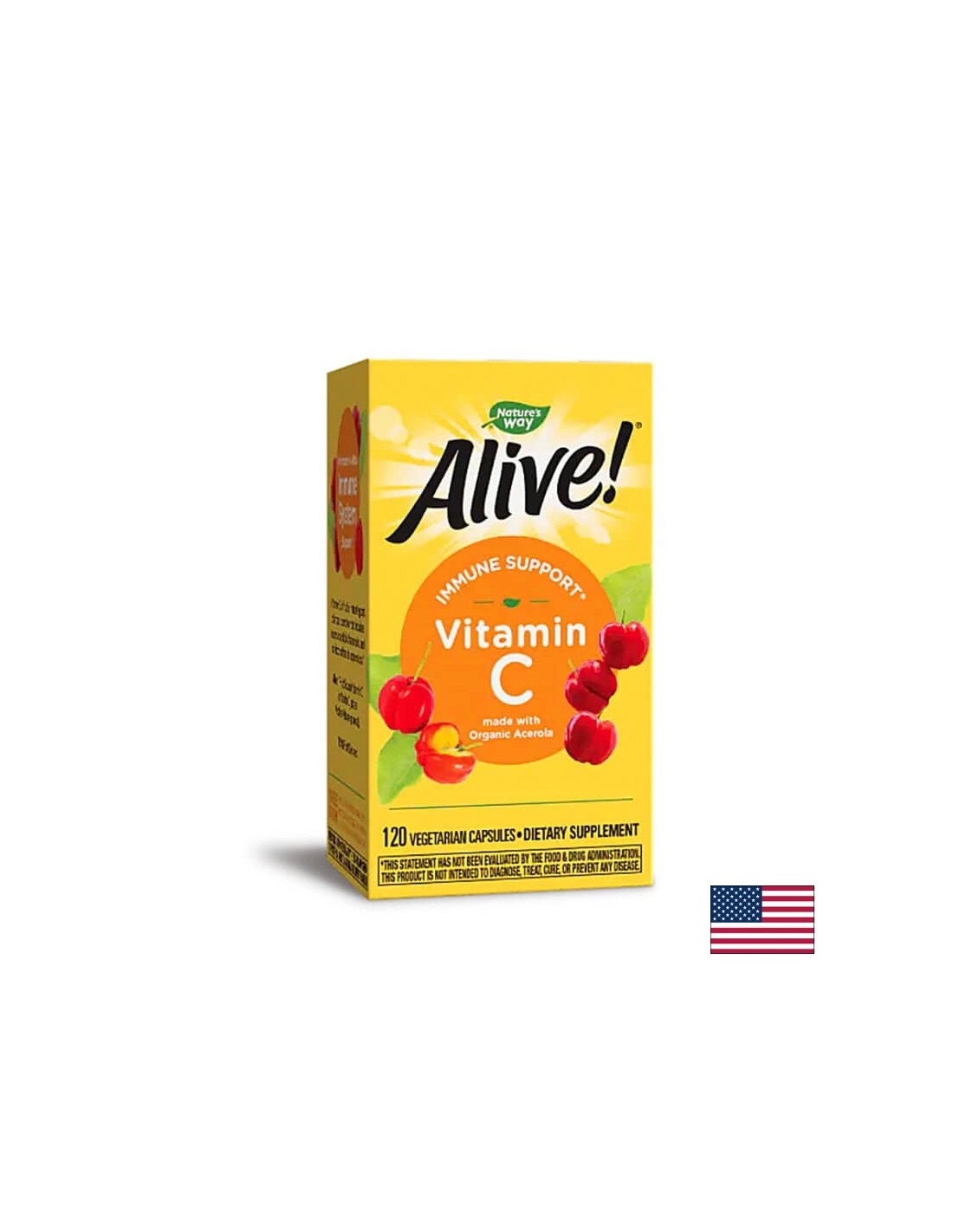 <tc>Alive</tc>! витамин С / <tc>Alive</tc>! Витамин С (от органична ацерола), 120 капсули Nature's Way