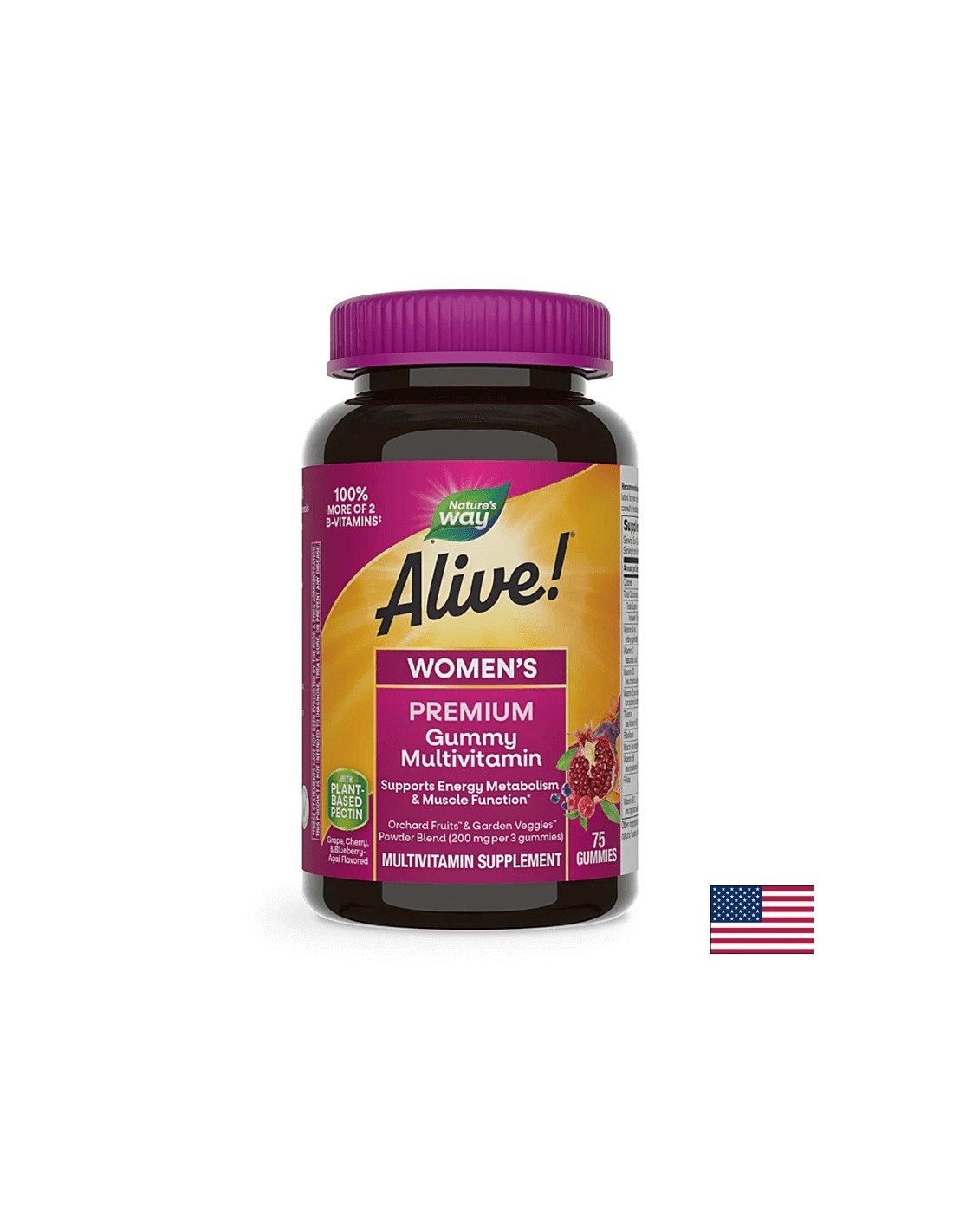 <tc>Alive</tc>! Дамски гумени витамини - 75 таблетки за дъвчене