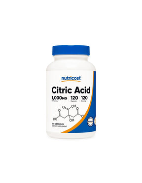 Alkaline-acid balance - Citric acid, 120 capsules - Nutra Best Europe
