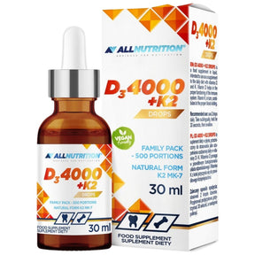 Vitamin D3 4000 + K2 Drops 30 ml - Nutra Best Europe