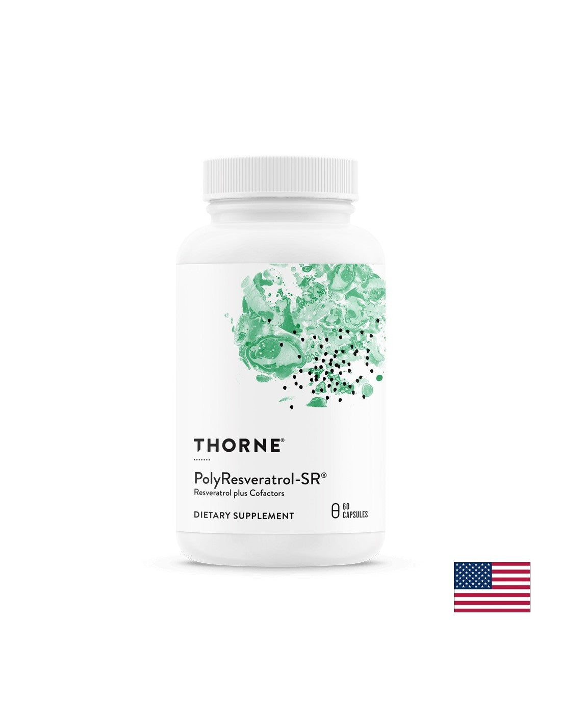Антиоксидант - PolyResveratrol- SR® Resveratrol + Кофактори, 60 <tc>Thorne</tc> д<tc>XTEND</tc>ed Release Capsules