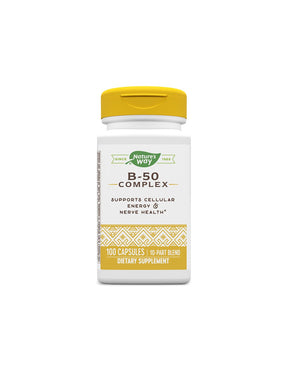 B-50 Complex - Vitamin B-50 complex, 100 capsules Nature's Way - Nutra Best Europe