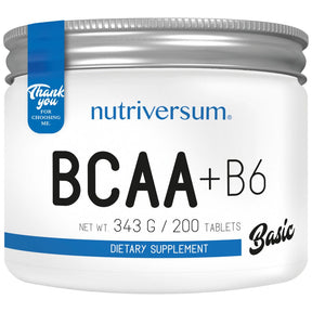 BCAA + B6 Tablets - 200 Tablets - Nutra Best Europe
