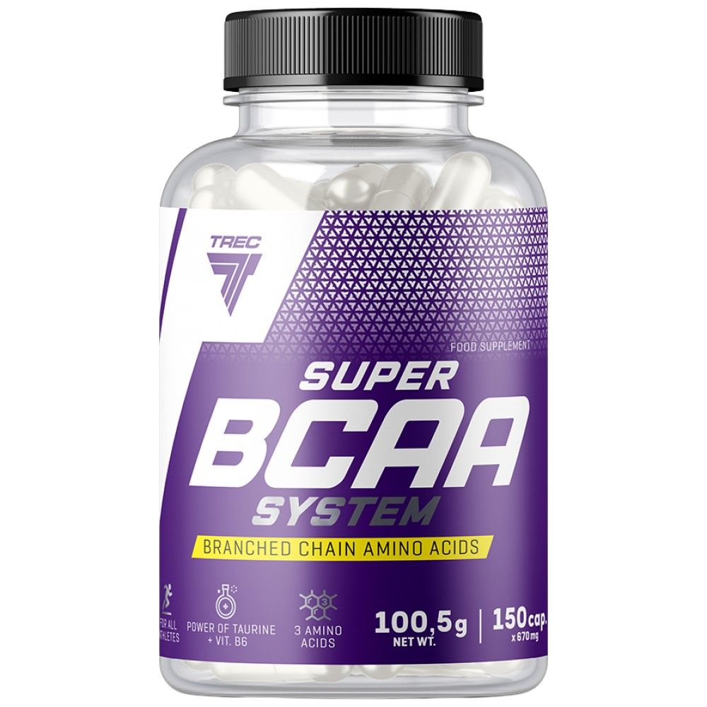 Супер BCAA системни капачки - 150 капсули