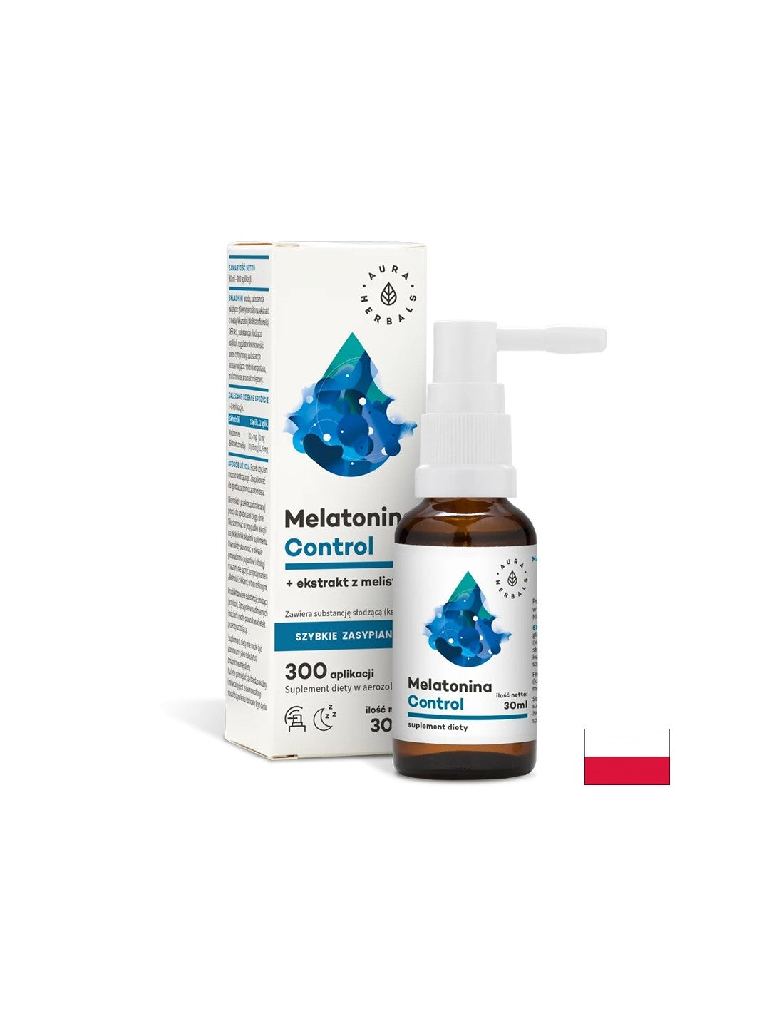 Безсъние - мелатонин + лимонов балсам, перорален спрей 30 ml