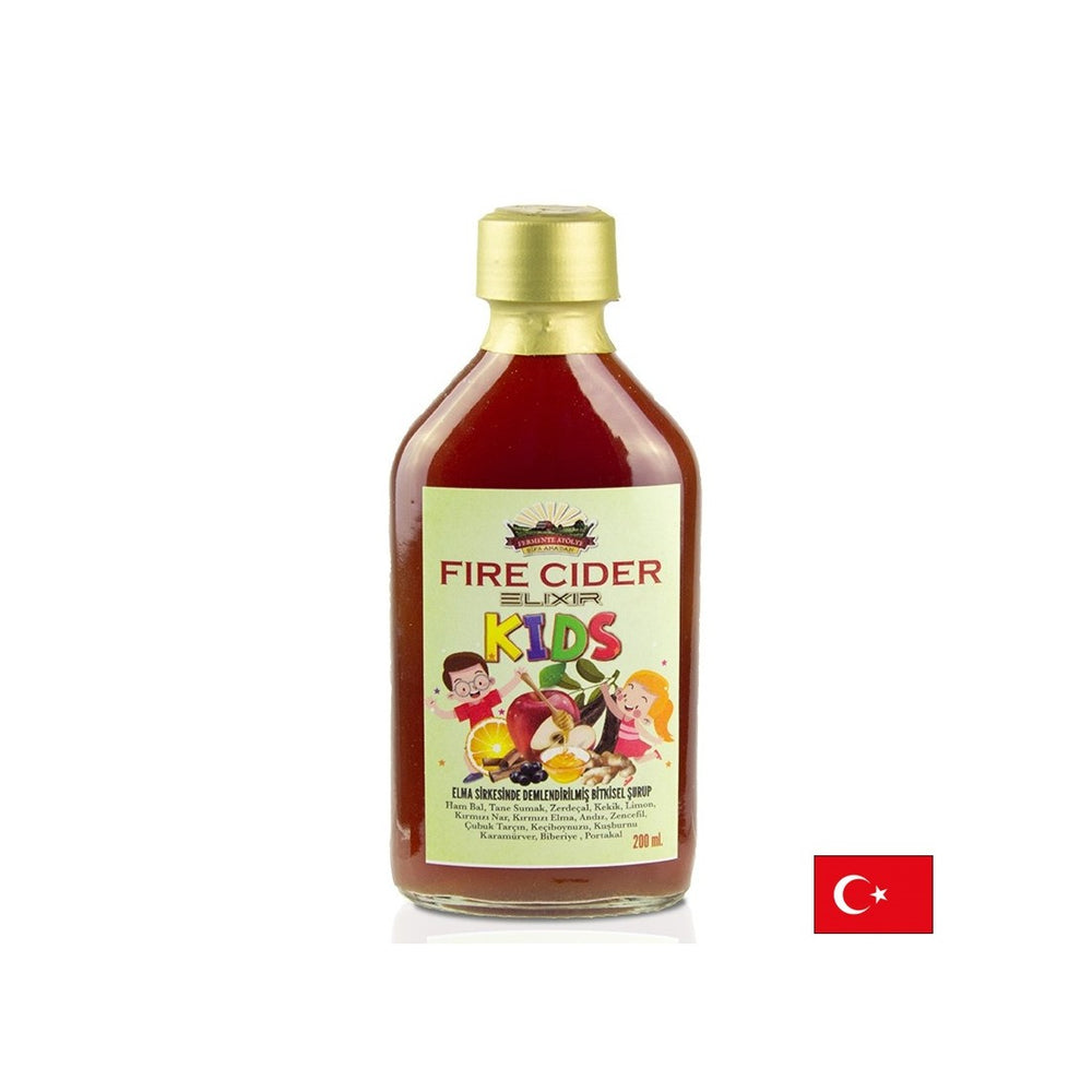 Имунно усилващ еликсир за деца-ябълков оцет с мед и билки, 200 ml