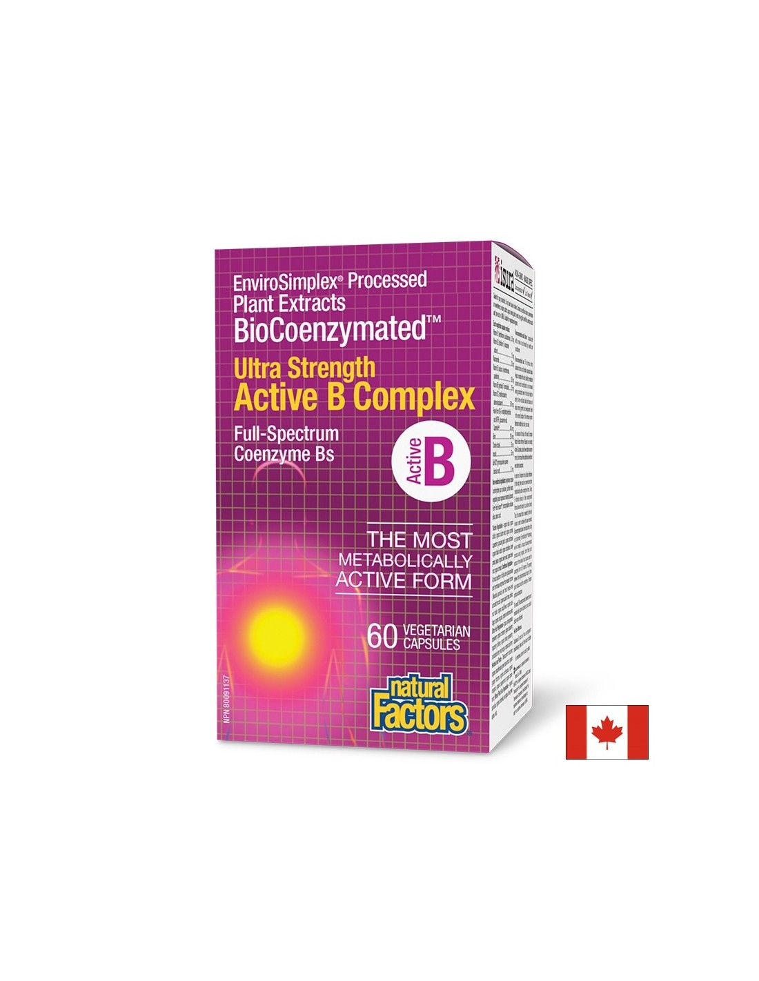 Biocoenzymated ™ Active B-complex ултра здравина, 60 V капсули
