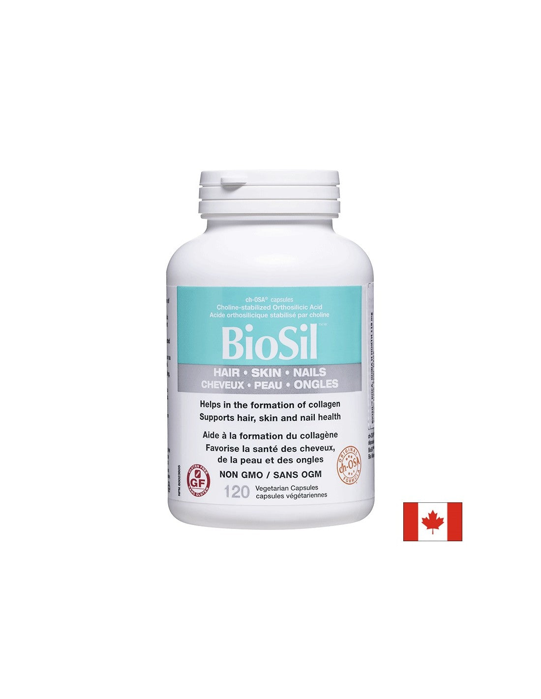 BioSil™ Hair, Skin &amp; Nails/ Коса, кожа и нокти х 120 капсули <tc>Natural Factors</tc>