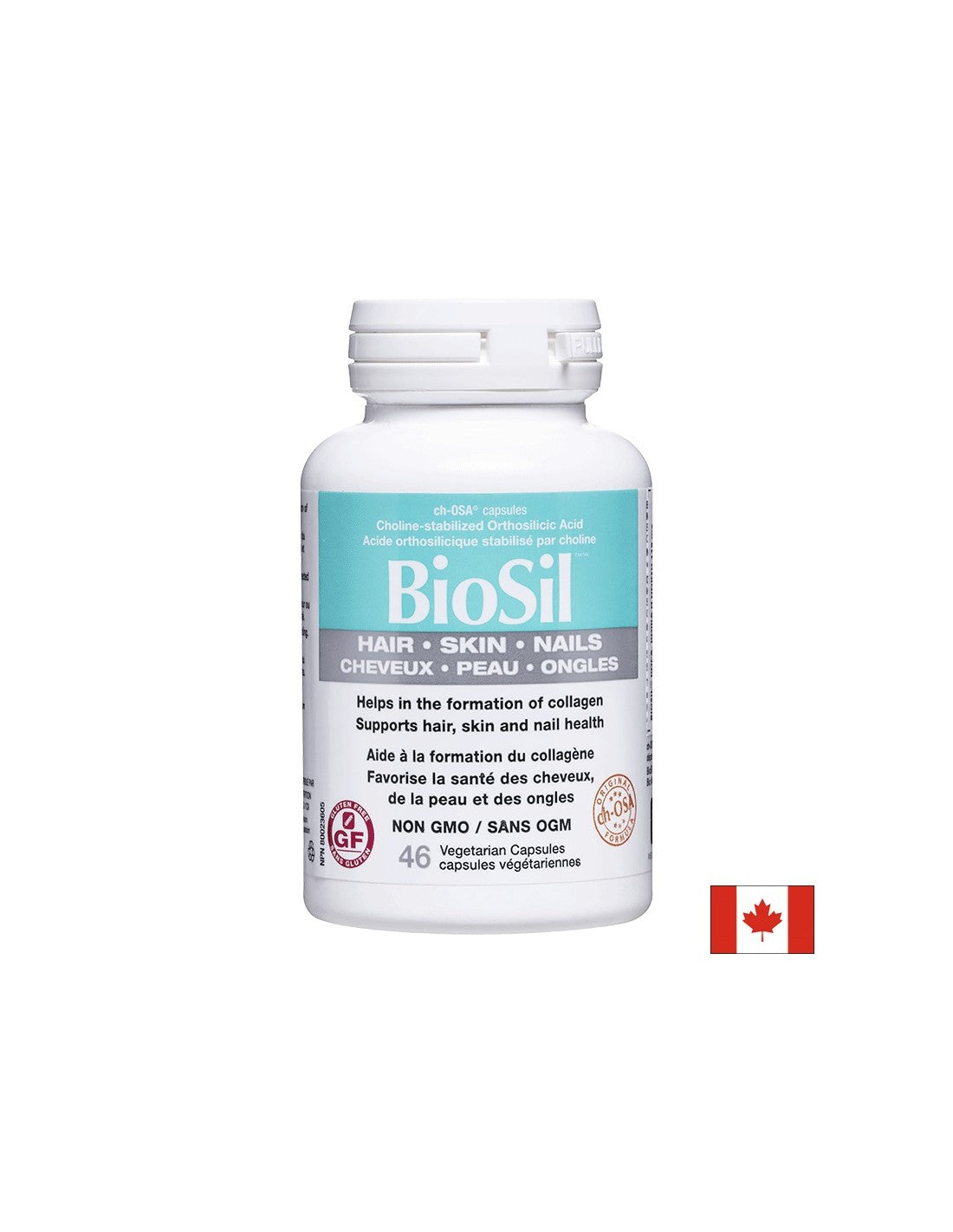 BioSil™ Hair, Skin &amp; Nails/ Коса, кожа и нокти х 46 капсули <tc>Natural Factors</tc>