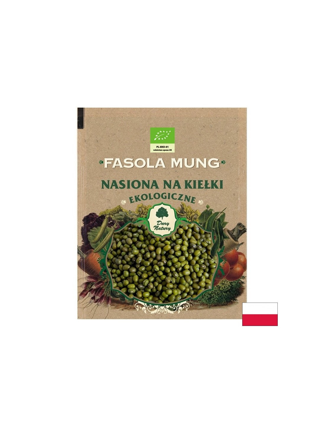 Боб мунг - Семена за кълнове Био, 50гр <tc>Dary Natury</tc>