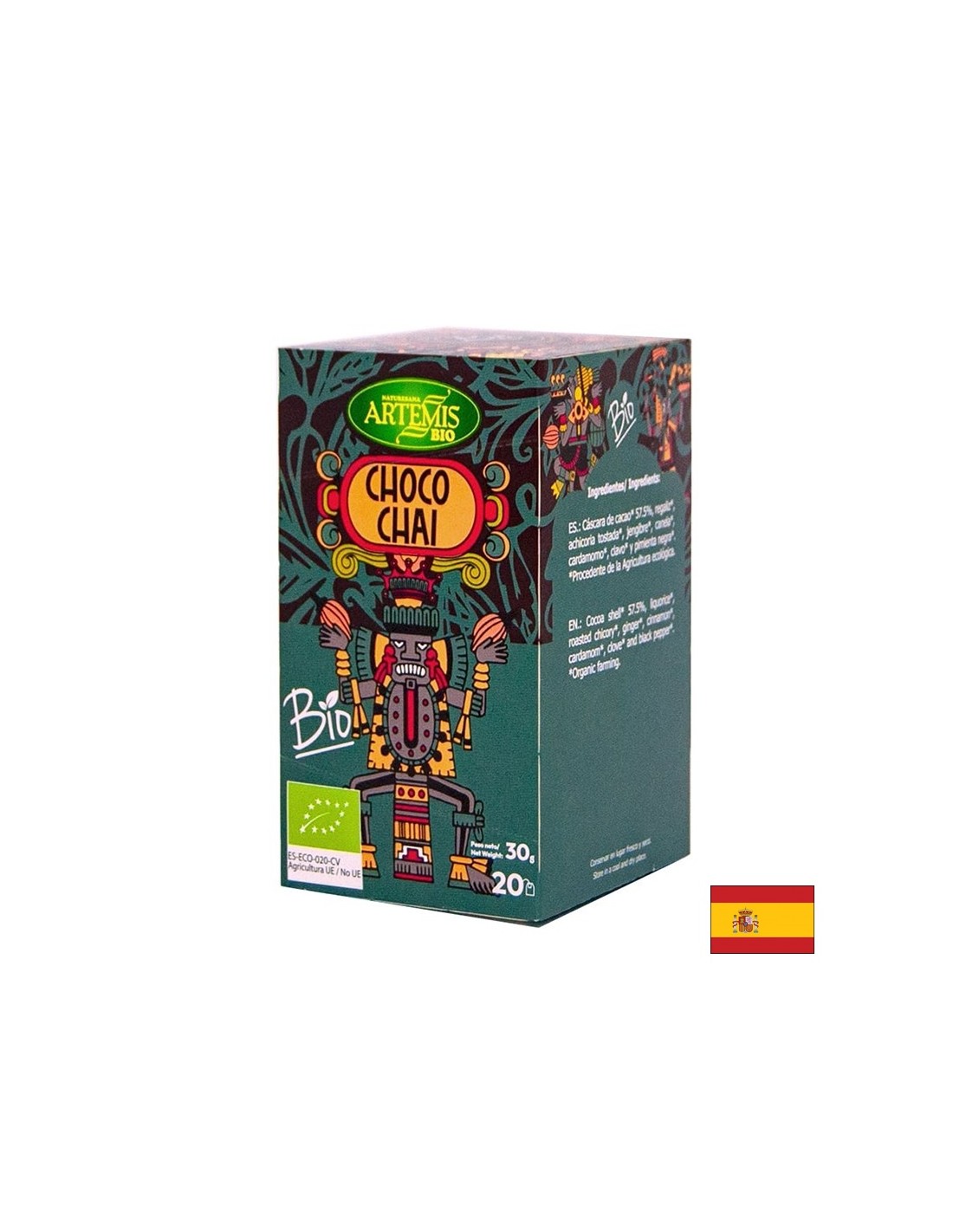 Tea Choco (Choco) Bio, 20 филтърни торбички Herbes Del Moli