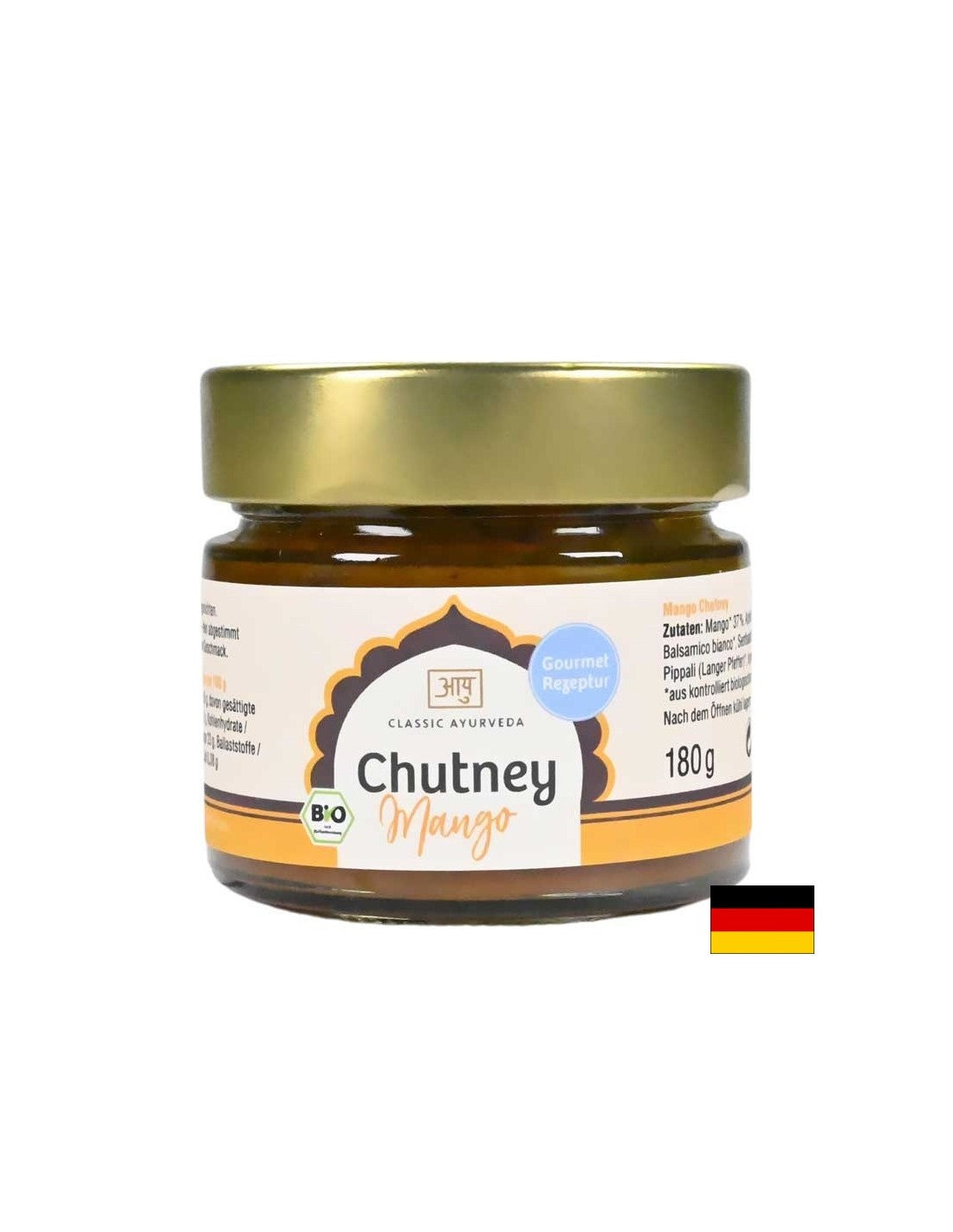 Chutney Mano Classic Ayurveda®, Organic, 180 G