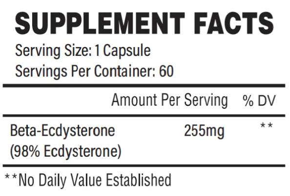 Естествена физика | Бета -екдистерон 255 mg - 60 капсули