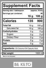 MCT маслена течност C8 + C10 - 100 ml