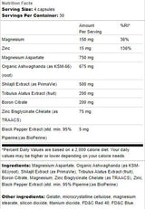 Тестова поддръжка | С Ashwagandha & Shilajit - 120 капсули