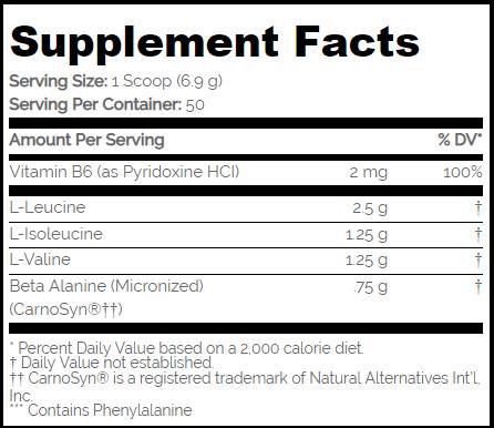 BCAA PRO 5000/Аспартам безплатно - 345 грама