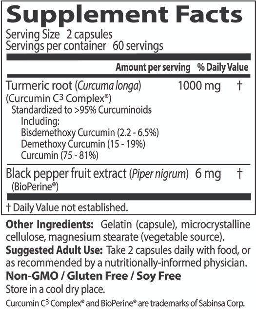 Високо абсорбция Куркумин 500 mg - 120 капсули