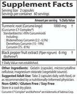 Високо абсорбция Куркумин 500 mg - 120 капсули