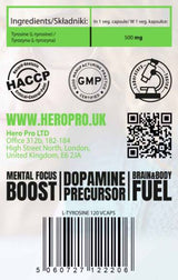 L -тирозин 500 mg - 120 капсули
