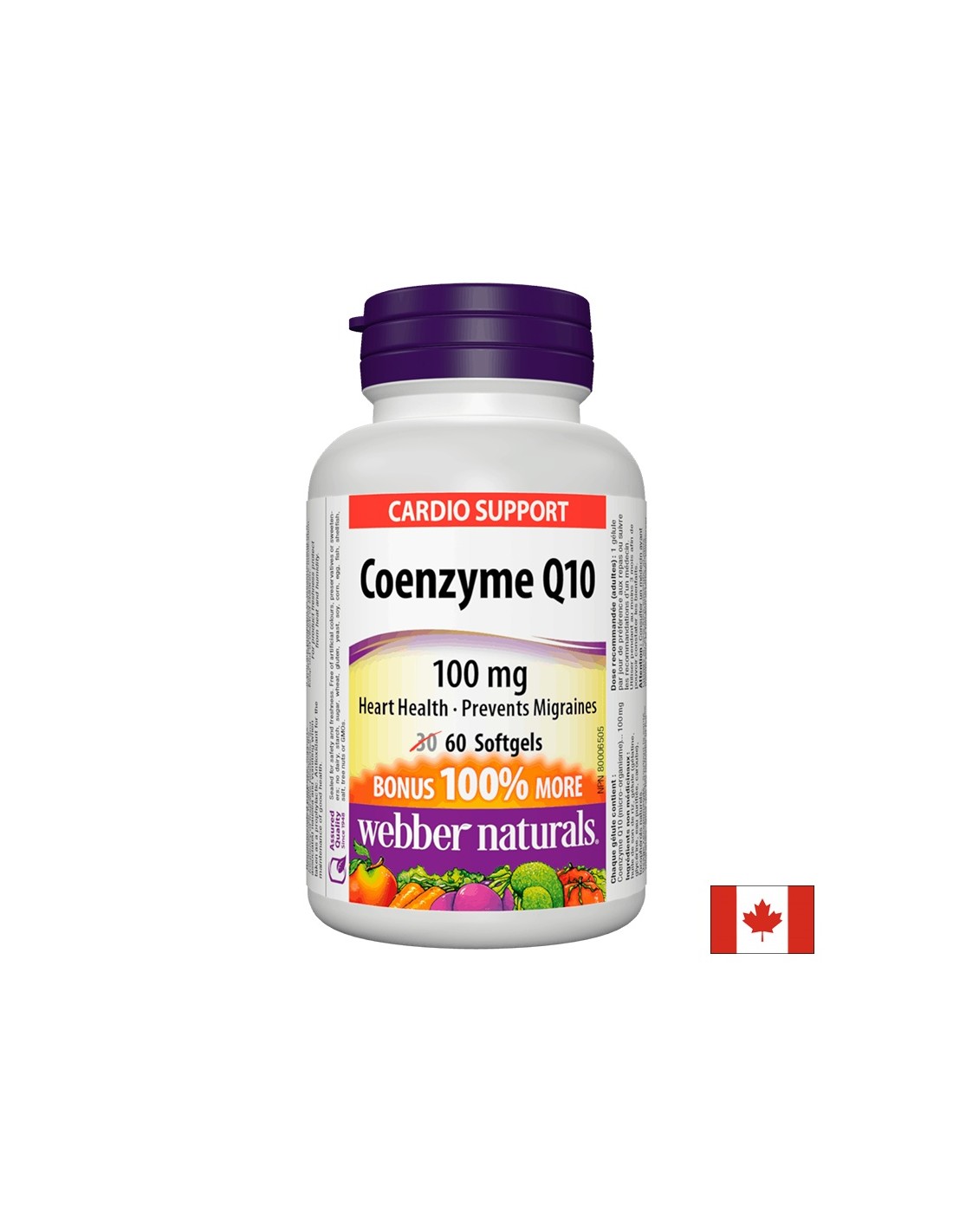 Coenzyme Q10 - здраве на сърцето и антиоксидантна защита, 100 mg, 60 капсули