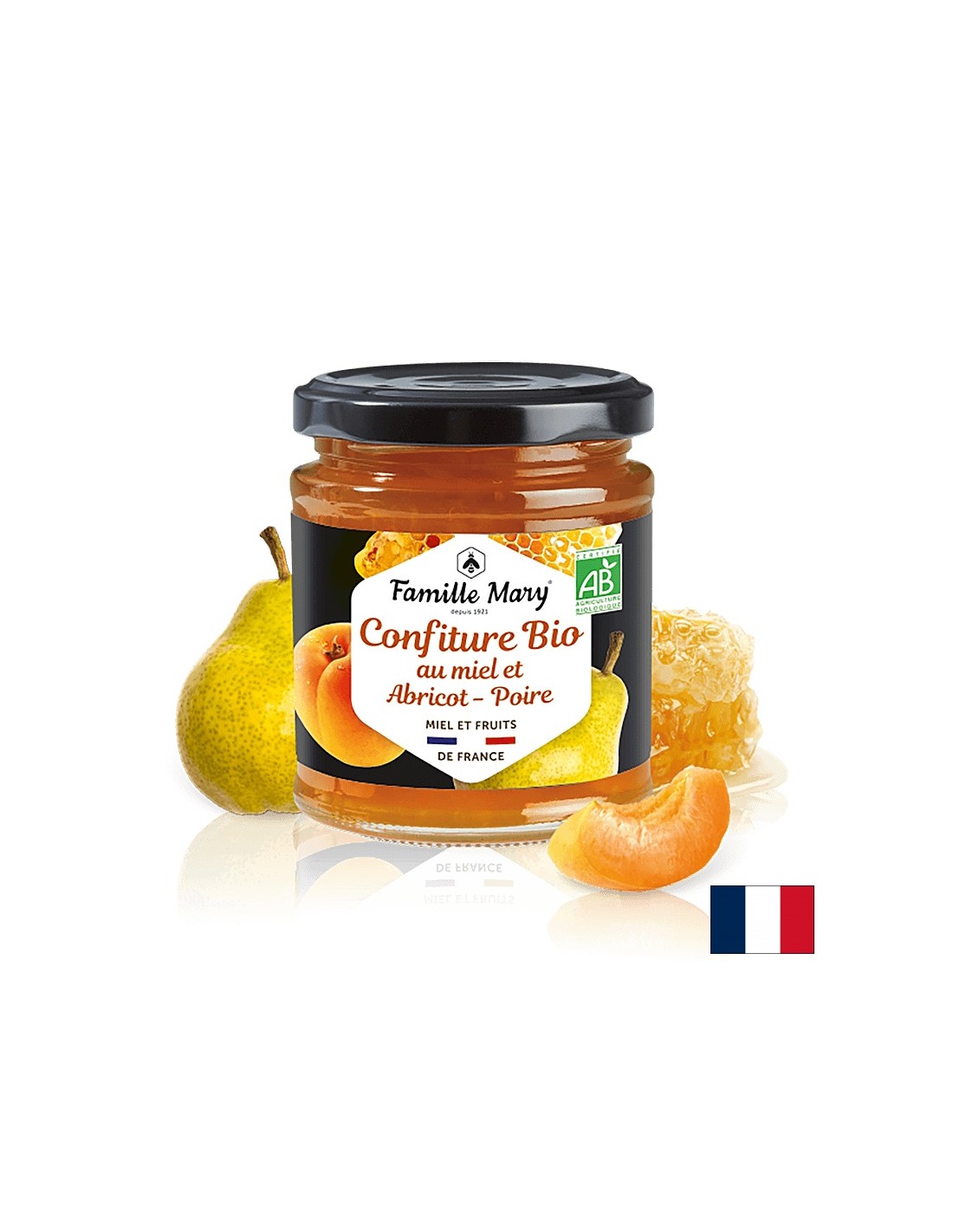Органична кайсия и сладко от круша с мед, 220 g