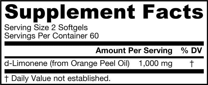 D-лимонен 500 mg 120 гел капсули