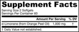D-лимонен 500 mg 120 гел капсули