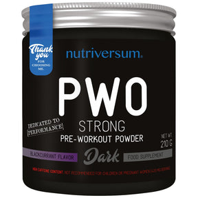 PWO Strong | Pre-Workout - 210 grams - Nutra Best Europe