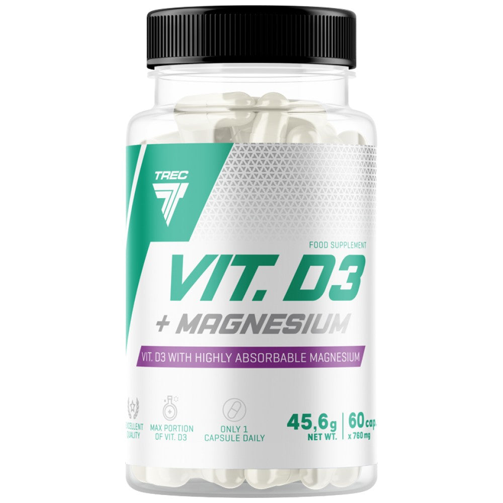 Vit. D3 + магнезий | Витамин D 60 капсули