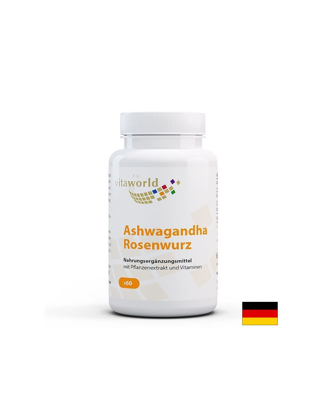 Депресия и тревожност - Ashwagandha + Златен корен и витамин В1 и B5, 60 капсули