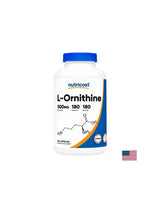 Детоксикация и черен дроб - L-Ornithine, L-Ornithine, 500 mg x 180 капсули <tc>Nutricost</tc>