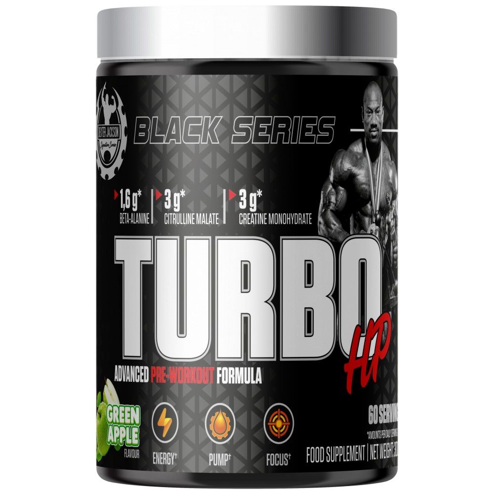 Черна серия | Turbo HP Разширена формула преди тренировка - 300 грама