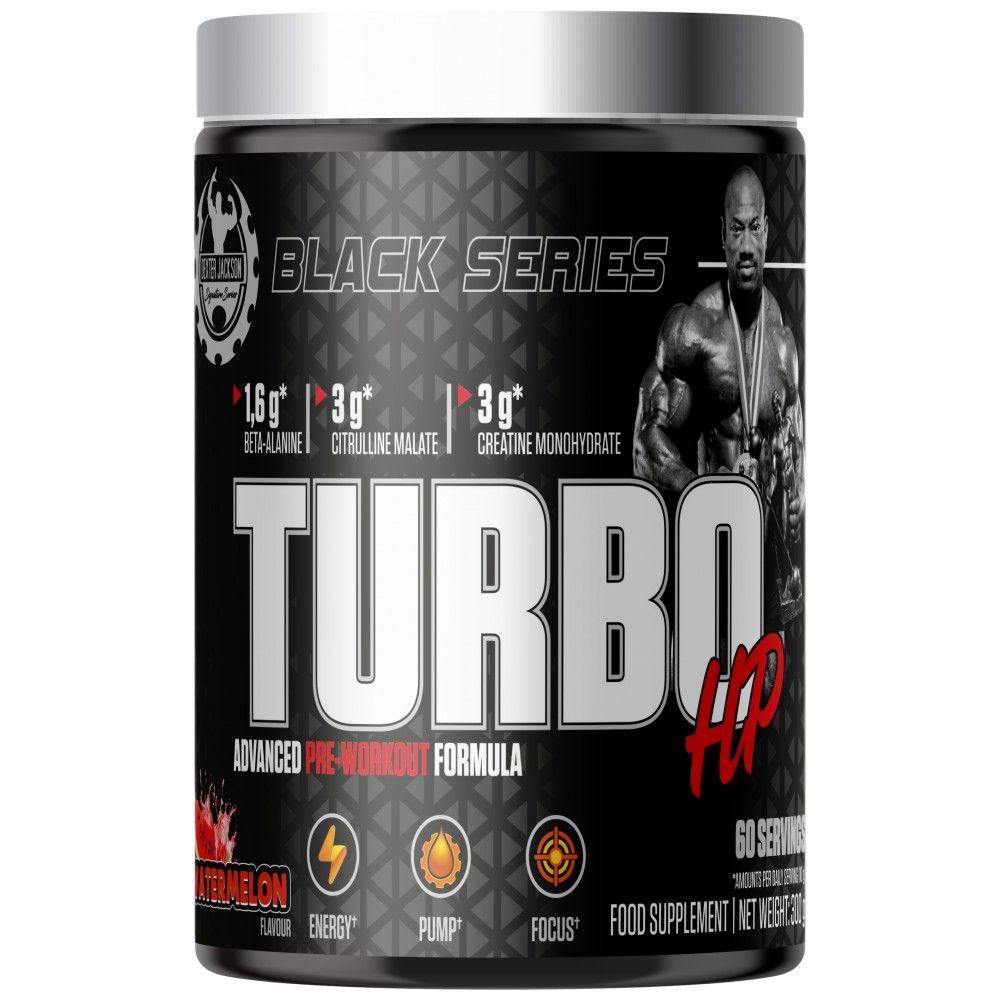Черна серия | Turbo HP Разширена формула преди тренировка - 300 грама
