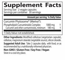 Най -добър куркумин фитозома 500 mg / с мерива - 60 капсули