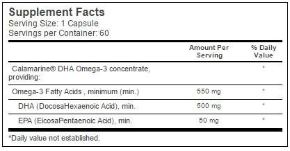 Най -добър DHA 500 mg / от Calamari - 60 гел капсули