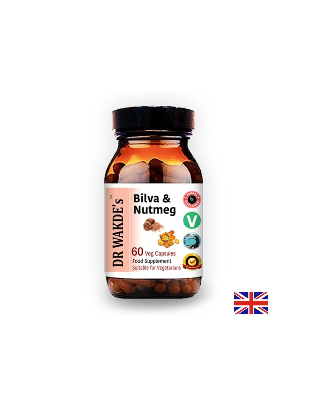 Билва и индийско орехче (Bilva & Nutmeg) - почиства червата, поддържа сърцето, регулира кръвта, 60 капсули