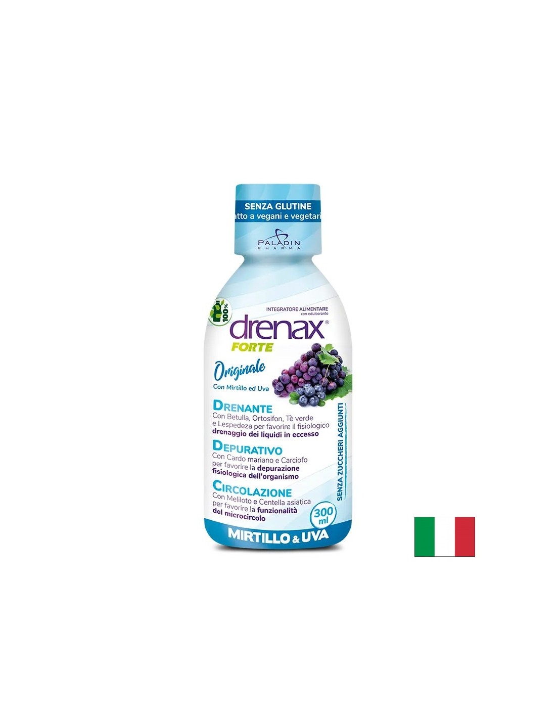 Диуретична формула с гроздови семена и боровинка - Drenax - Drenax® Forte, 300 ml, 10 дози