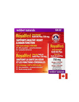 Тройна комбинация за поддържане на сърцето и мозъка - Krill Oil + Omega -3 и Astaxanthin Royalred, 120 Softgel капсули