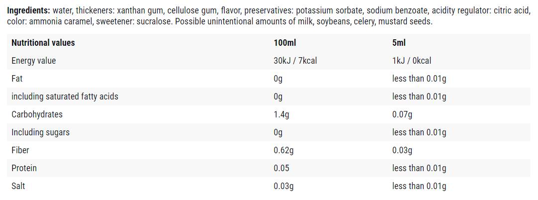 Кленов / 0 калоричен сироп - 500 ml