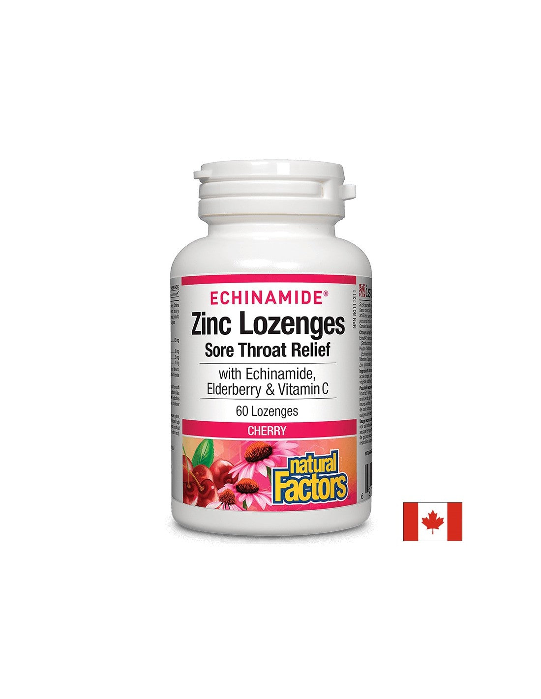 Echinamide® Zinc Lozenges | Облекчаване на възпаленото гърло - 60 дъвчащи