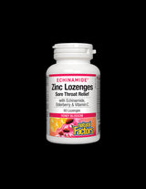 Echinamide® Zinc Lozenges | Sore Throat Relief - 60 дъвчащи дражета - Feel You
