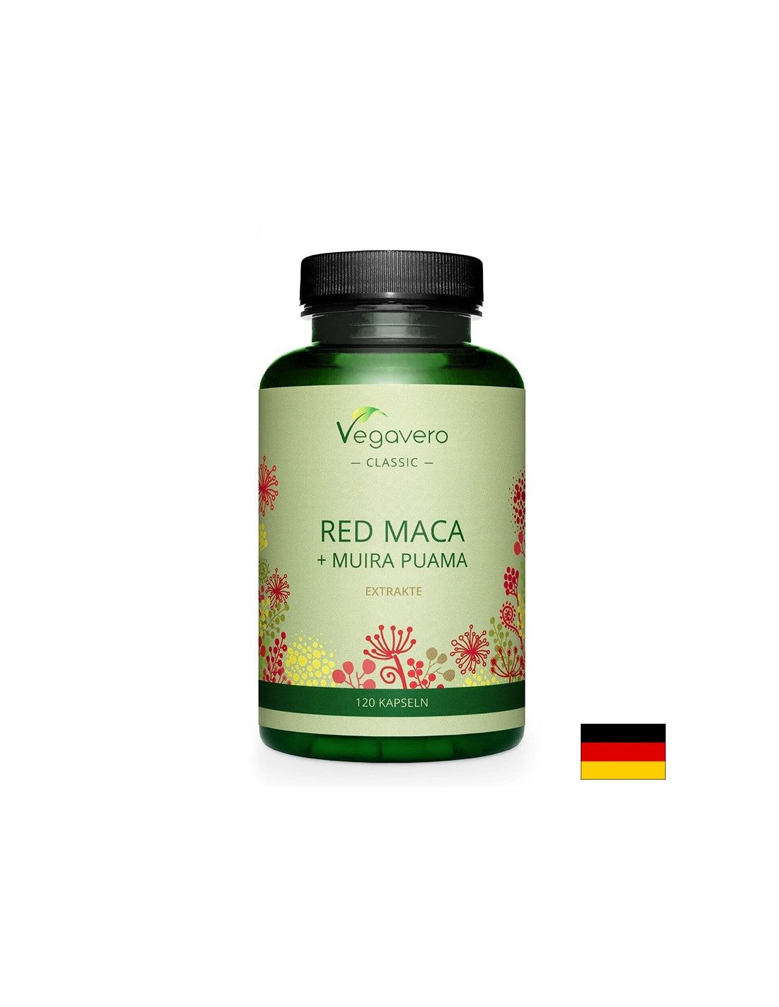 Енергия и либидо - червена мака + муира пуама, 120 <tc>Vegavero</tc> капсули