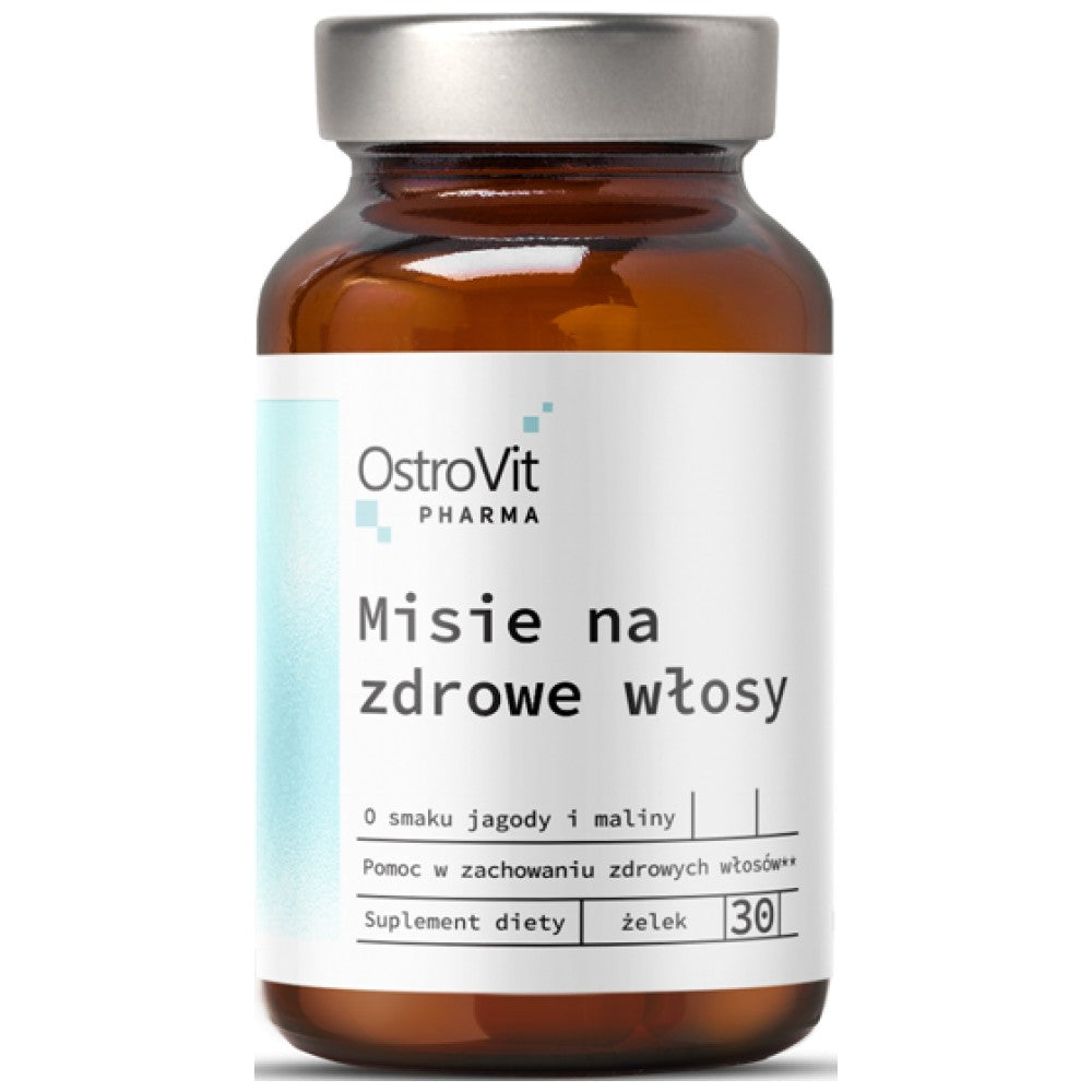 Фармацевтични мечки / дъвчаща коса, кожа, нокти формула 30 дъвчащи таблетки