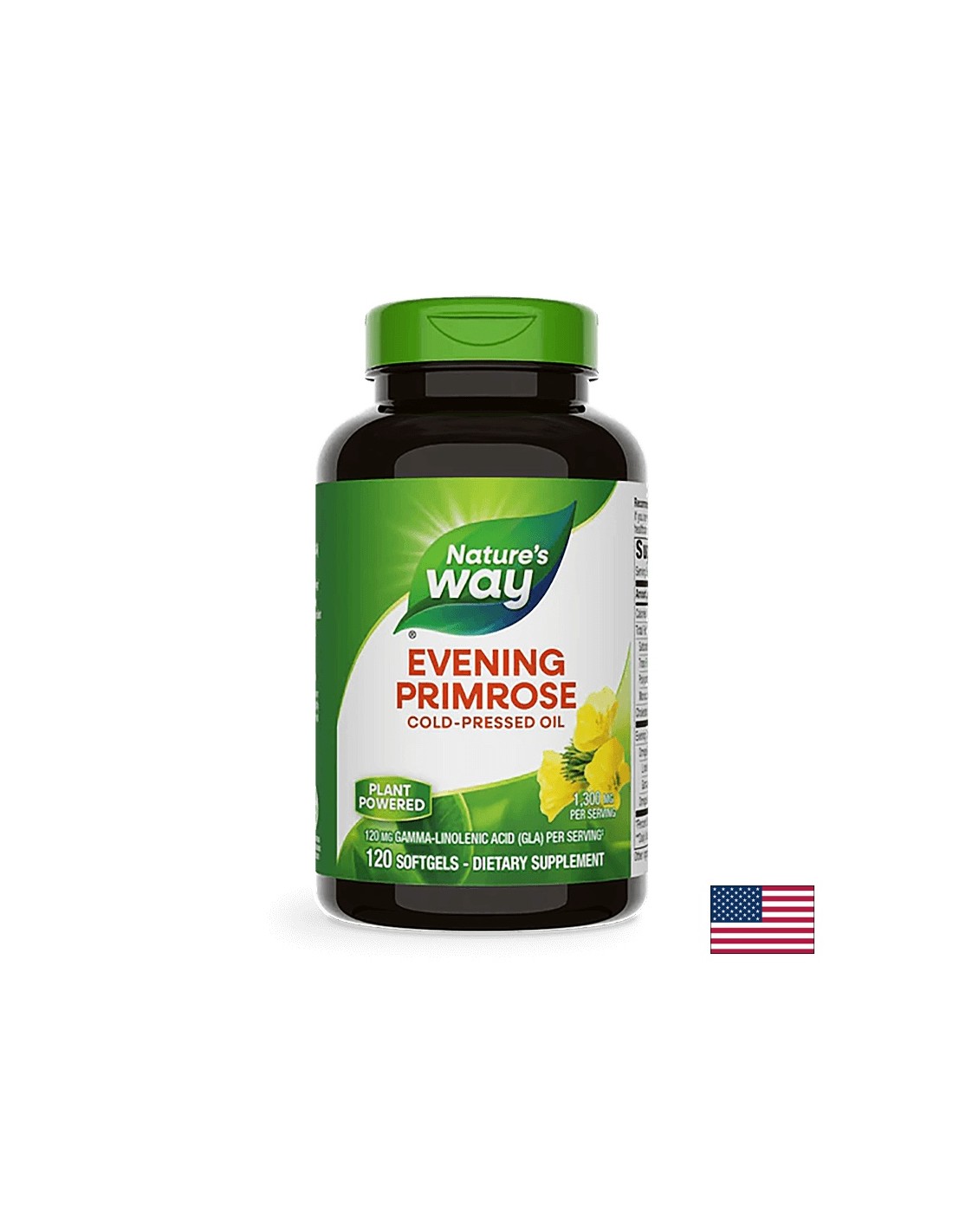 Вечер Primrose 10% GLA 1300 mg x 120 Softgel Capsules Nature's Way
