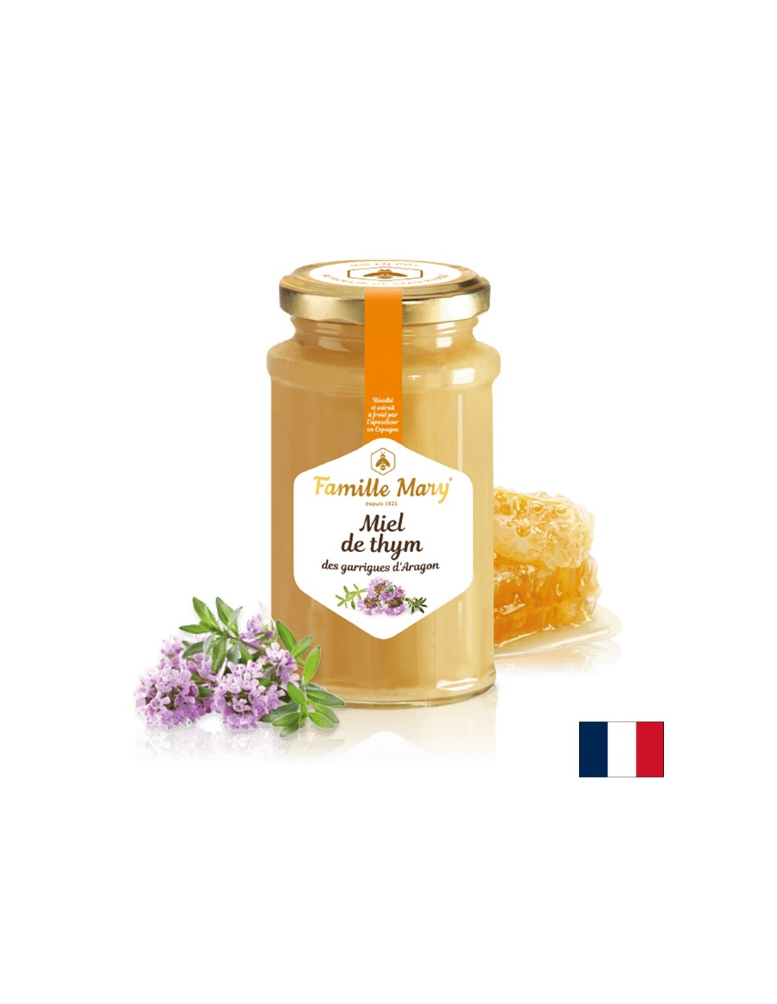 Miel de Tym / Thyme Honey, 360 g Famille Mary